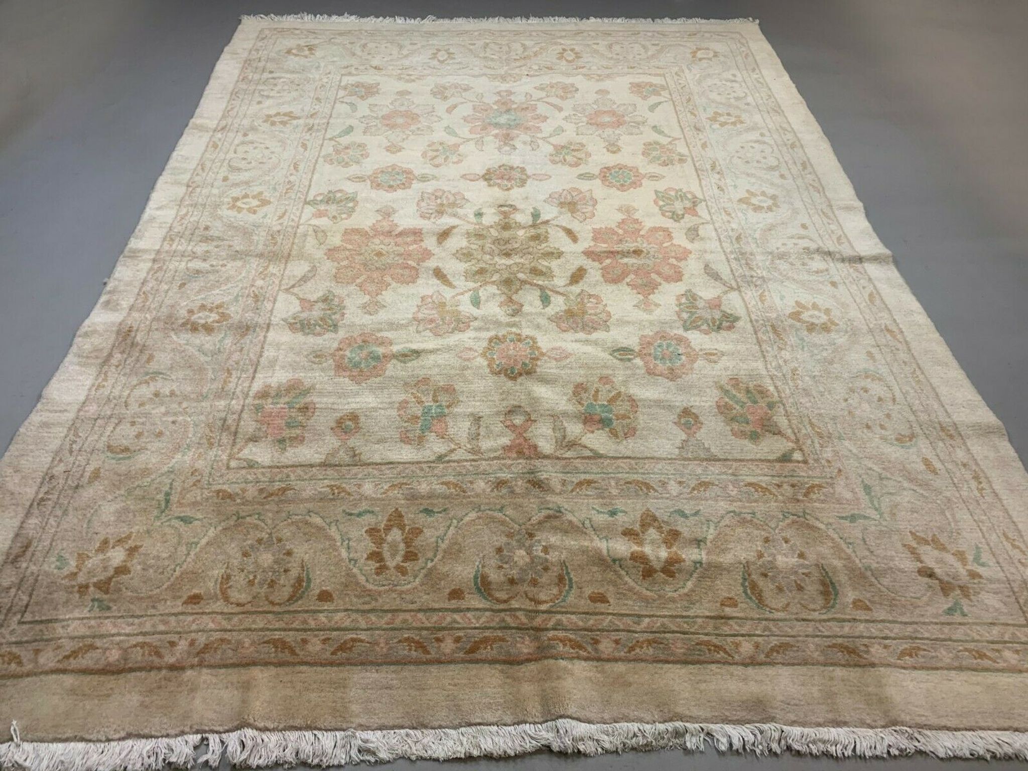 Sultanabad Carpet 300x218 cm Handmade Wool Chobi Rug Natural Dyes
