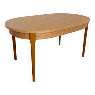 Scandinavian oval teak table