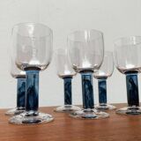 German wine glasses by Regina Kaufmann for Glashagen Hütte, set of 6.