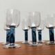German wine glasses by Regina Kaufmann for Glashagen Hütte, set of 6.