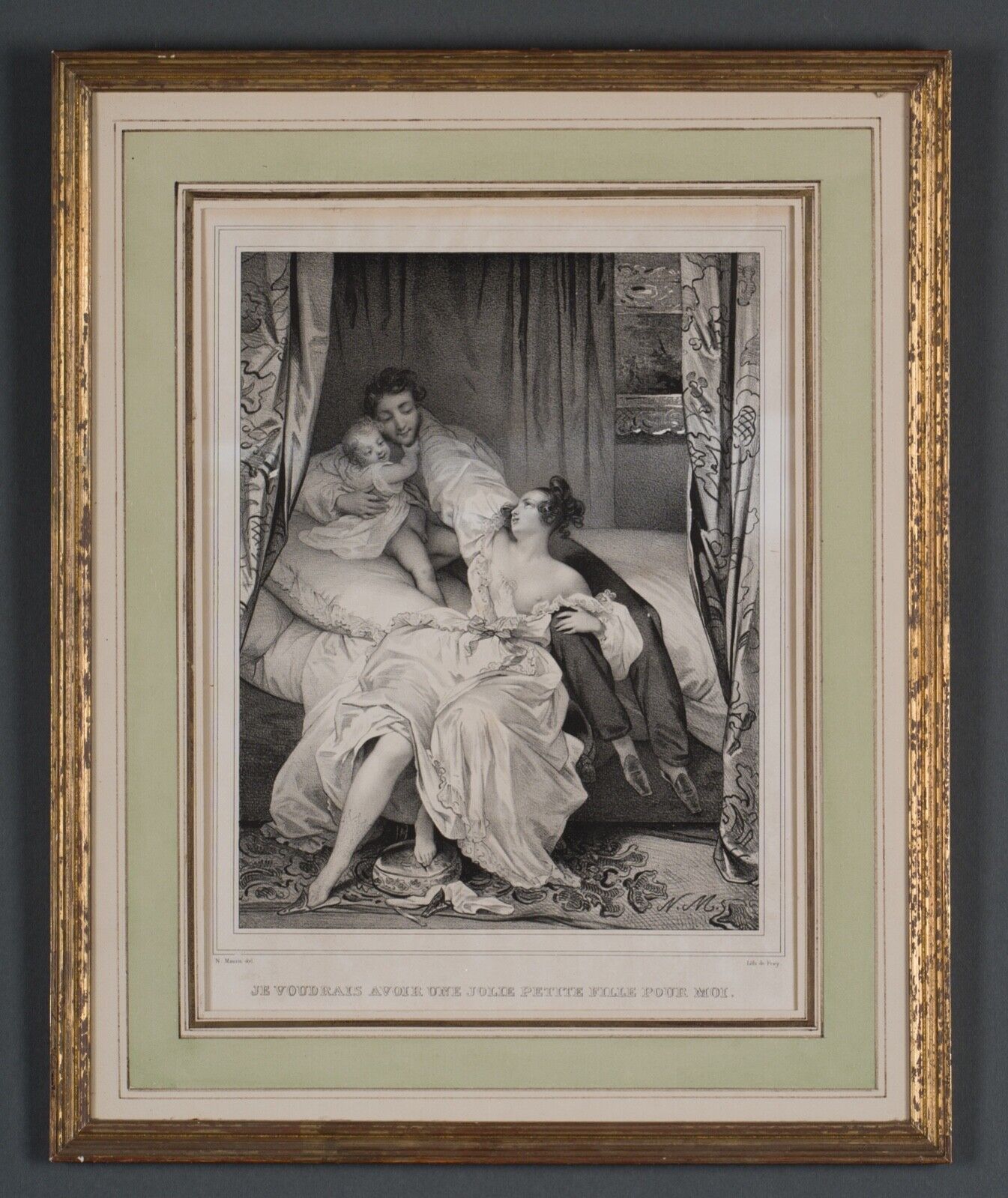 Pair of romantic prints Is he nice like that Maurin Del De Frey