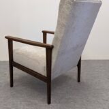 Pair of vintage beech armchairs from the 50s/60s