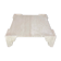 Large square coffee table in travertine by Claude Berraldacci. 1990s. France.