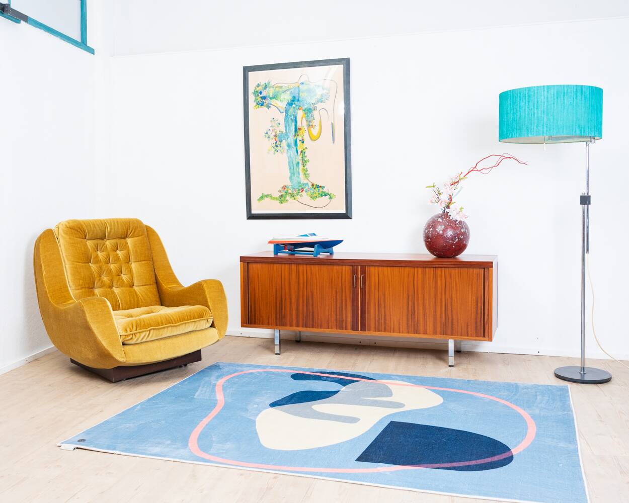 1970s sideboard with sliding doors