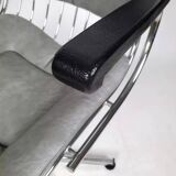 Vintage chrome swivel armchair