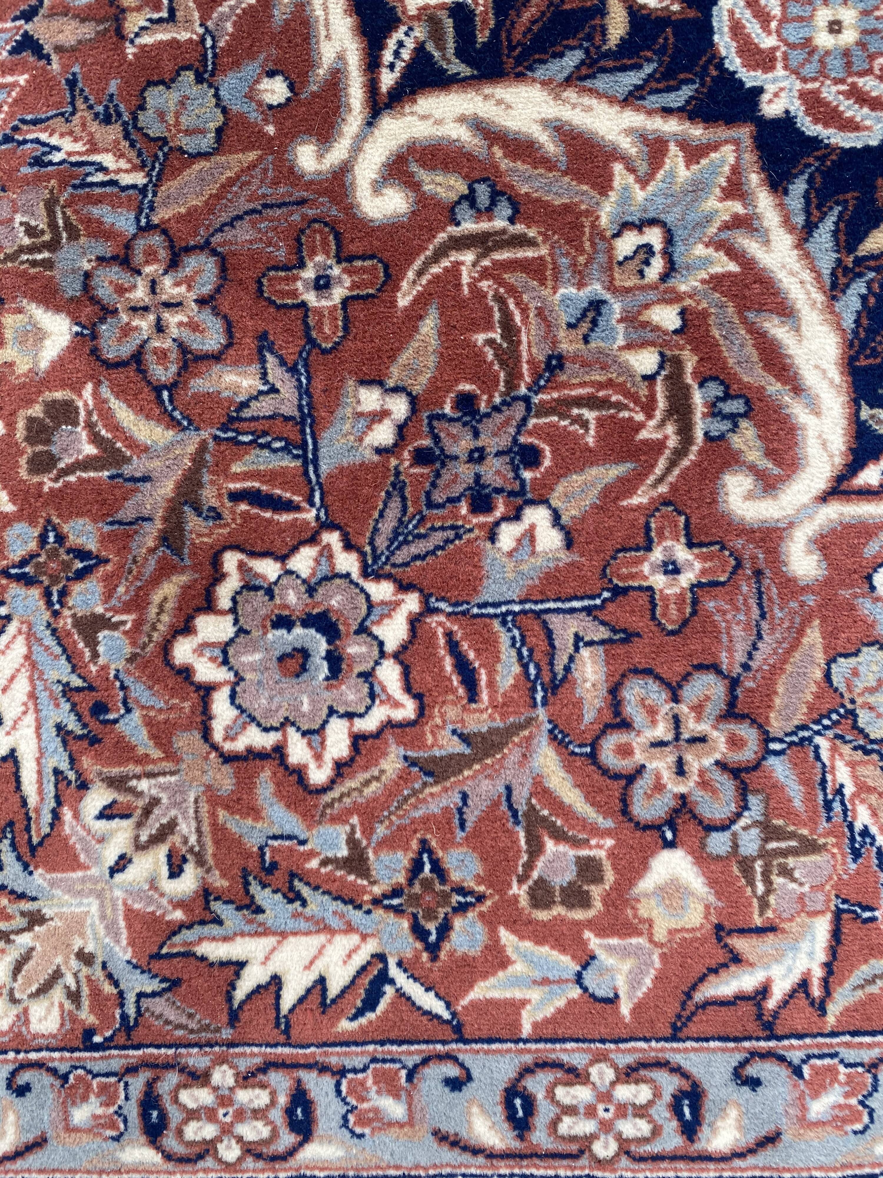 Nice big vintage carpet Sino Persian fine handmade 185x285 cm