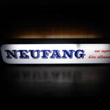 Enseigne lumineuse "Neufang"  pour décoration de barvAnnées 70