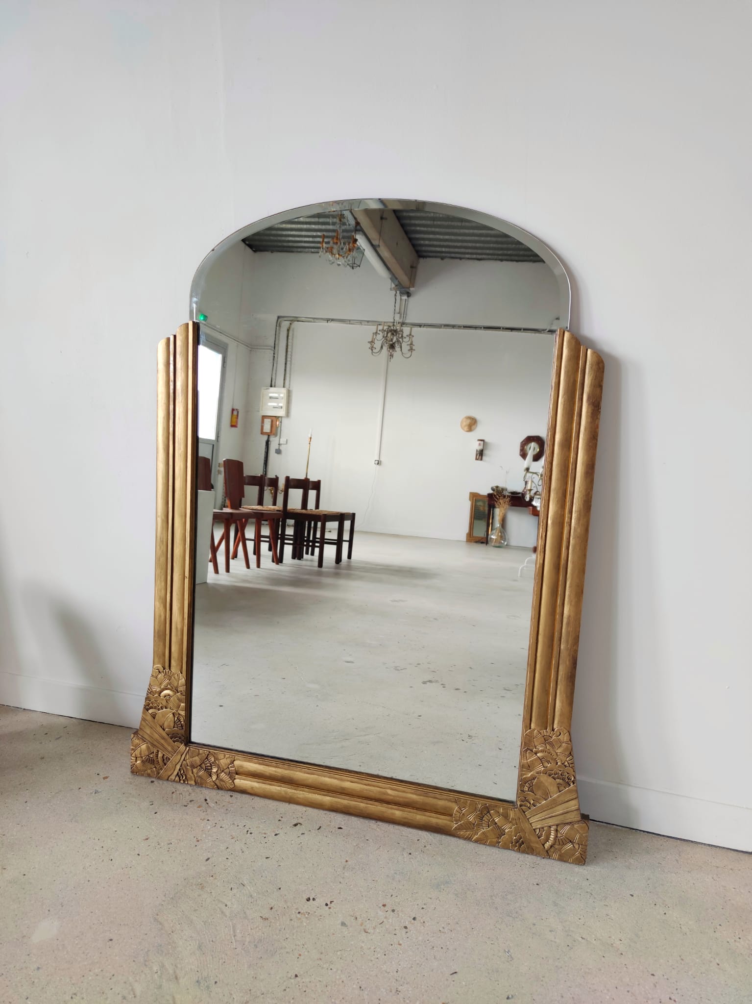 Golden mirror Art Deco