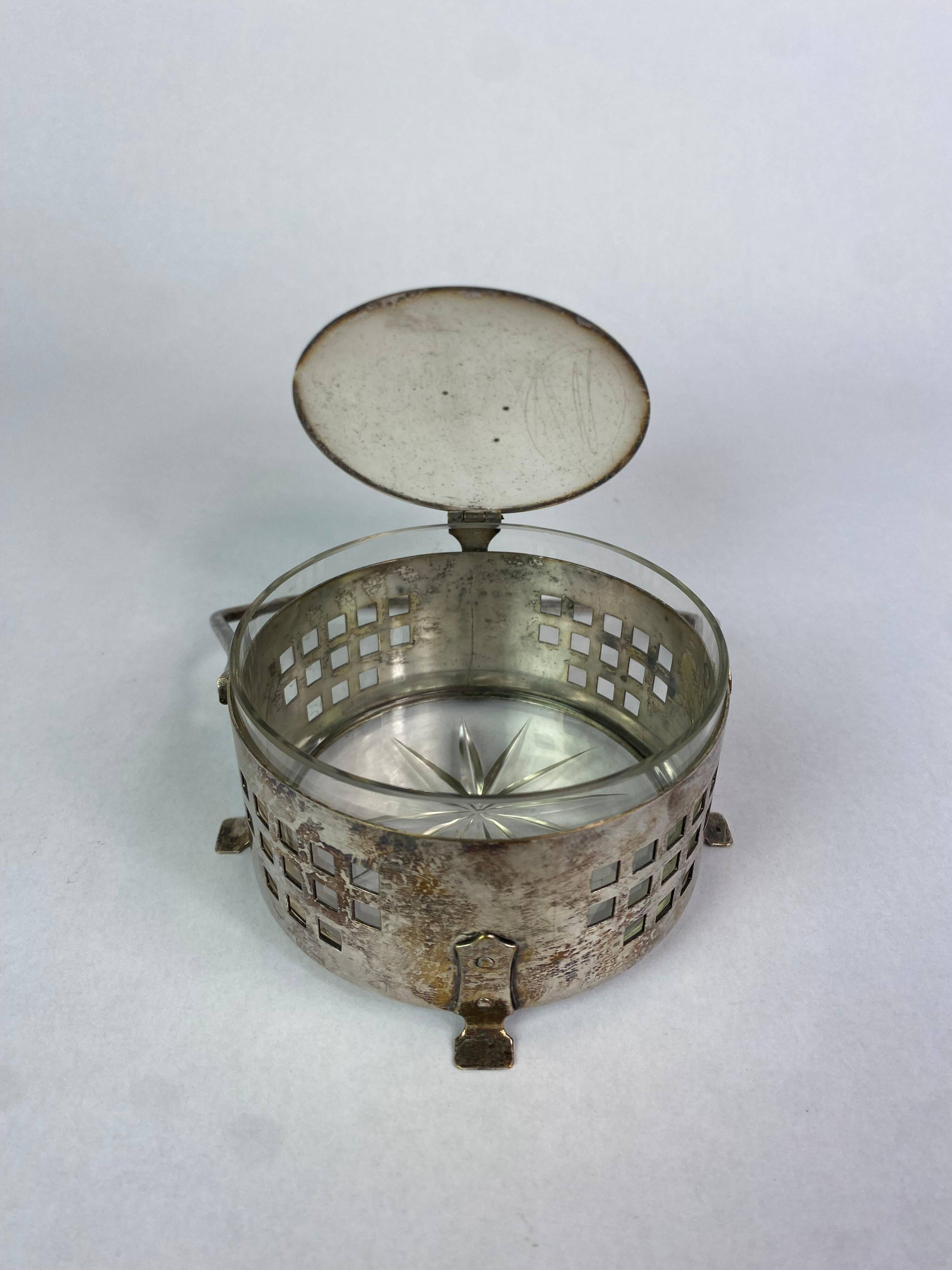 Boîte à sucre Jugendstil par Hans Ofnar ou Josef Hoffmann