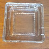 Square glass ashtray