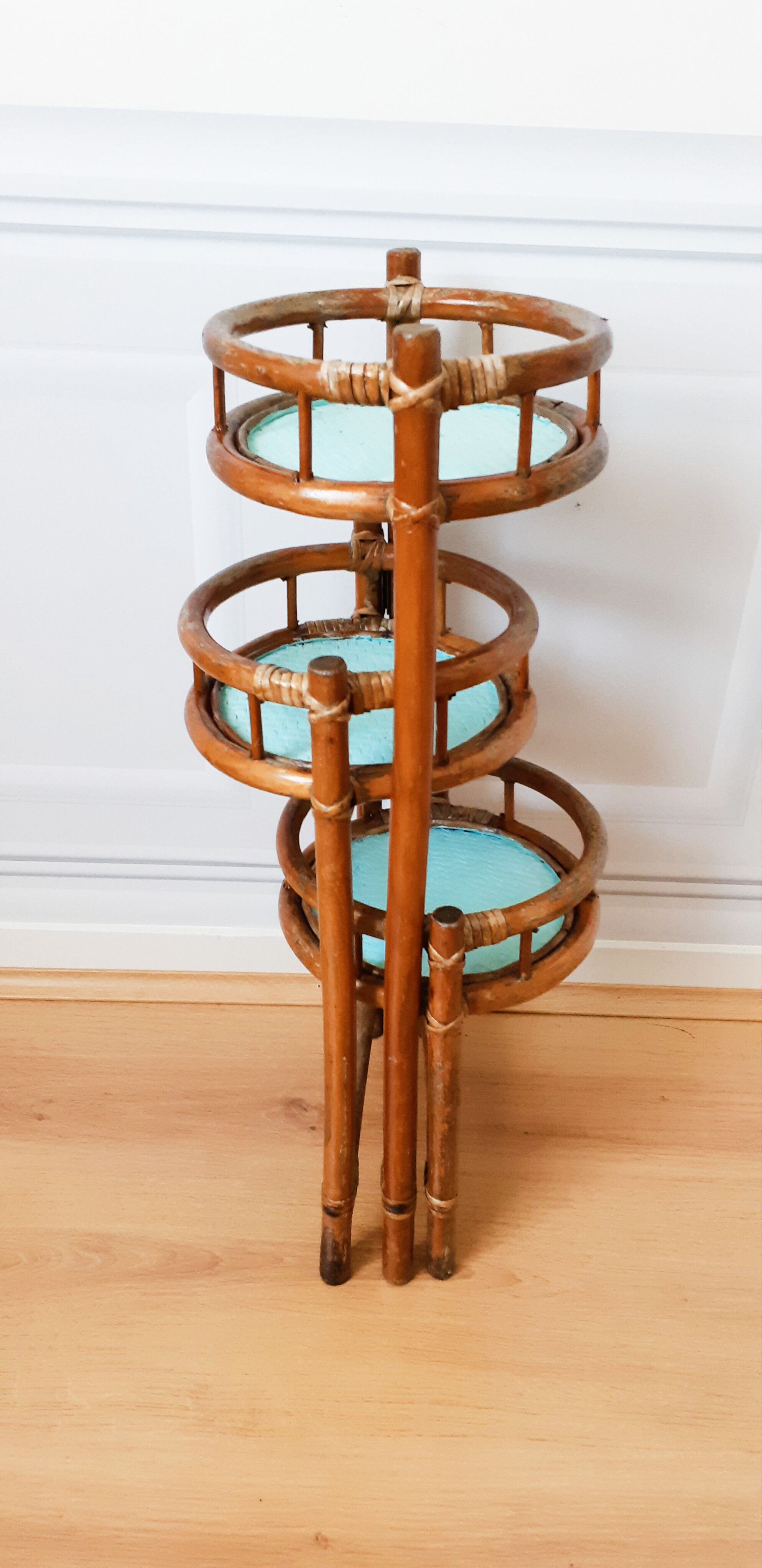 Plant door, rattan planter, bamboo