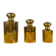 Set of 3 vintage brass boxes, 1960s-1970s