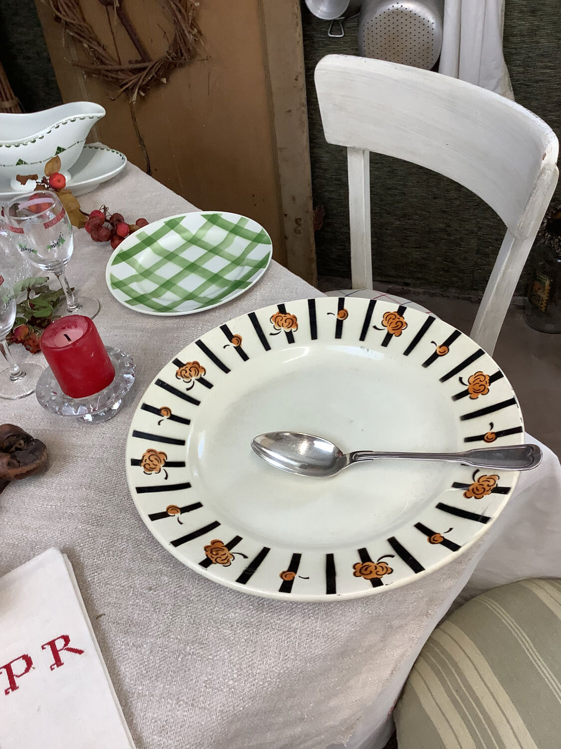 Vintage dish made in France Badonviller