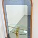 Vintage Floor Mirror with Console Table from Cristal Art, Italy, 1960s