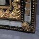 Large Mirror with Parcloses in Gilded and Blackened Wood, Napoleon III Style –