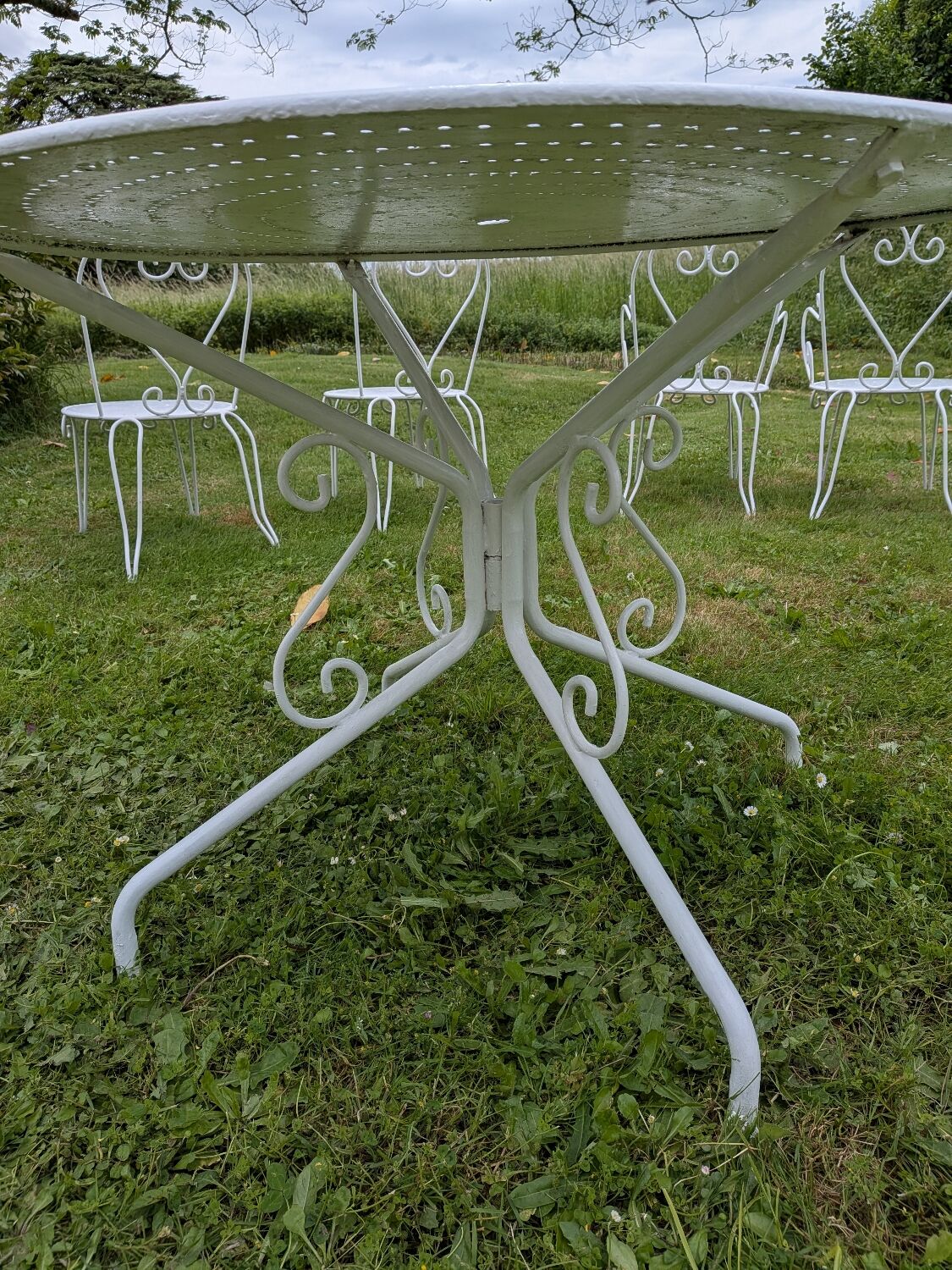 1960s wrought iron garden furniture