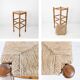 Tabouret de bar Mid Century Tabouret rustique Vintage Jonc tressé Jonc Tabo