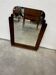 Miroir Art Déco en chêne sculpté – années 1930 – 102 x 78 cm