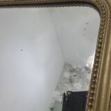 Miroir Doré Style Ancien / Louis Philippe - Arrière Rond