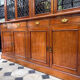Large English library from the 19th century in mahogany.