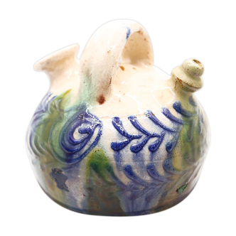 Rustic gurel with floral motifs