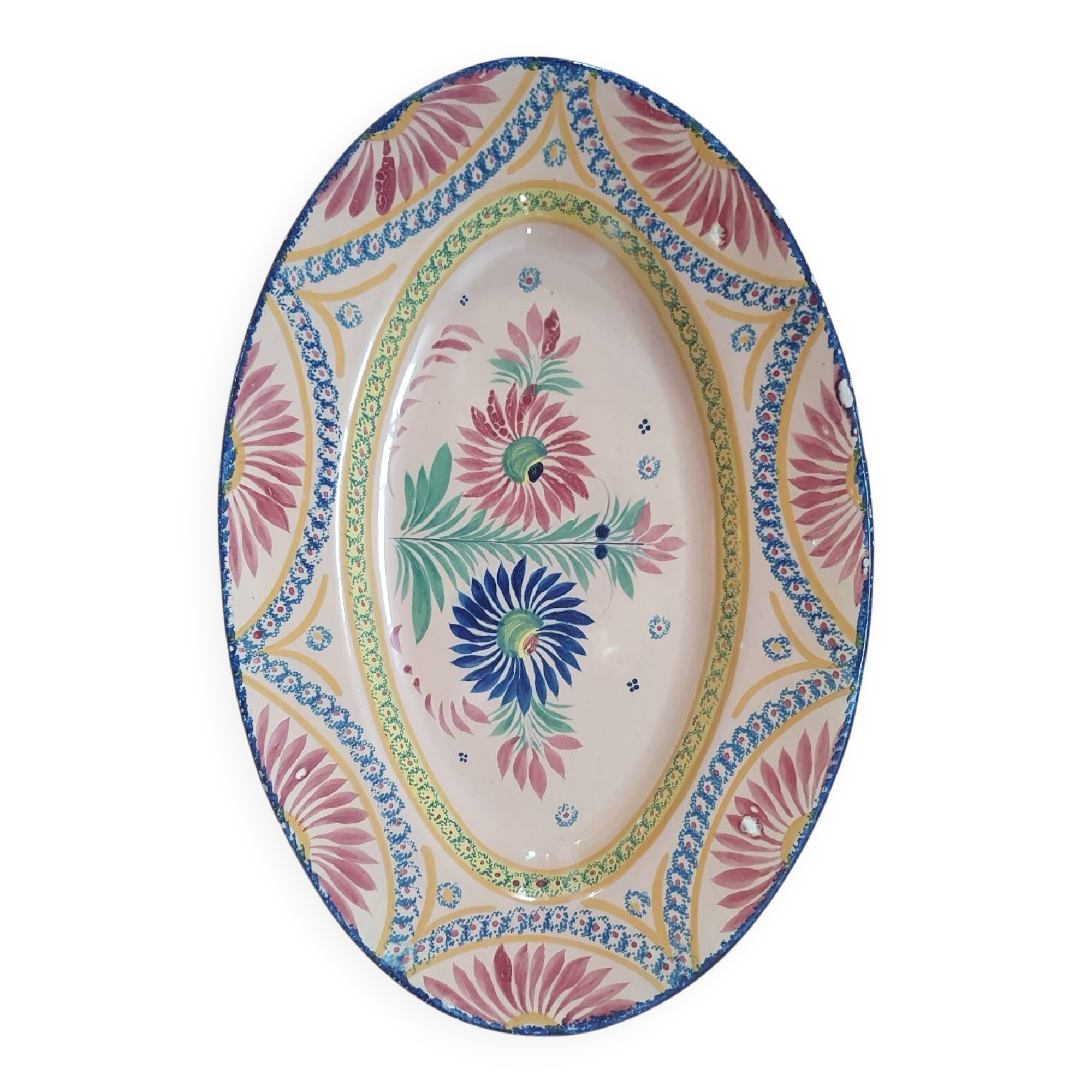 Large oval dish Henriot Quimper