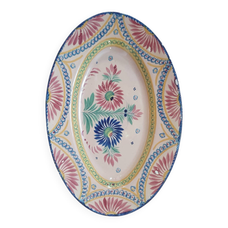 Large oval dish Henriot Quimper