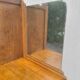 Asymmetrical storage unit Dresser wardrobe with vintage mirror 1950