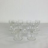 9 Baccarat liqueur glasses, Renaissance model