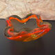 Ashtray or empty amber murano glass pocket