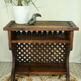 Meuble d'appoint en sapin campagnard ancien