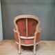 Bergere upholstered in Louis XV style
