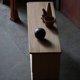 Brutalist Danish enfilade from the mid-century in oak by Henning Kjærnulf, 1960s.