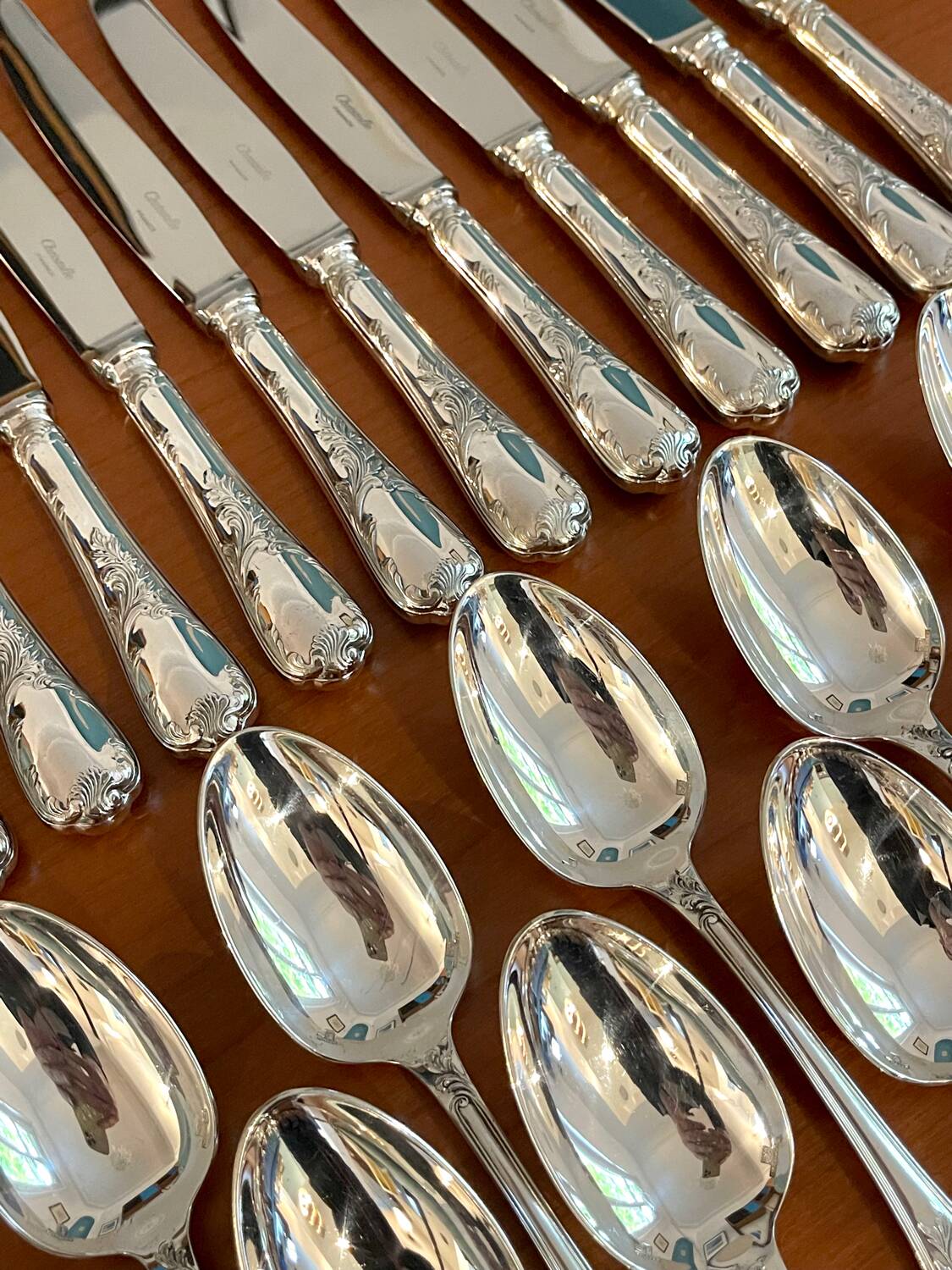 Christofle Marly 49-piece cutlery set in superb condition