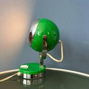 Vintage green space age eyeball table lamp