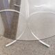 Vintage glass oval table