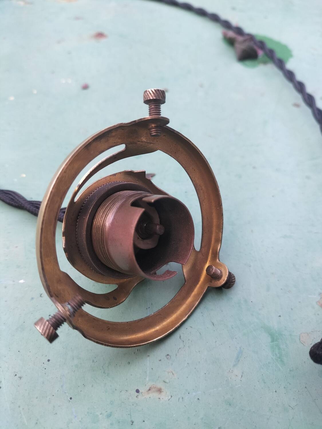 Opaline cone pendant light