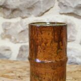 Glazed stoneware cylinder vase by Robert Héraud