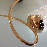 Pair of brass sconces and structured tulip glass 60/70s