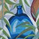 Tapestry with demijohn foliage decor from the 70s