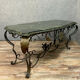 Table with a beautiful marble with green sea throat