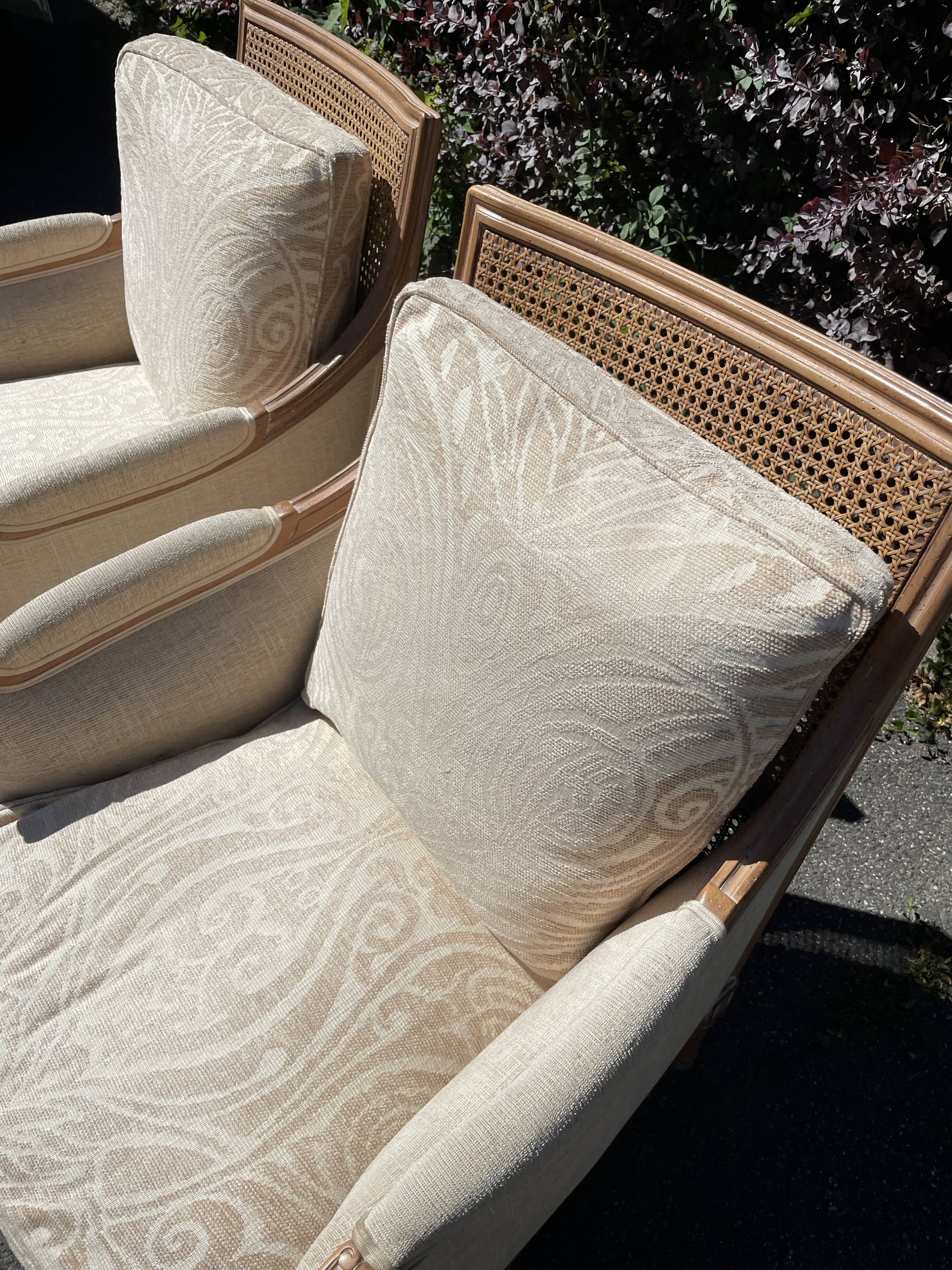 Armchair cannage Roches Bobois