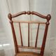 Set de 3 chaises bois et cannage