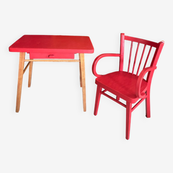 Ensemble bureau et fauteuil enfant Baumann