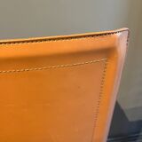 Bar stools covered in leather