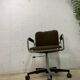 Chaise de bureau vintage avec finition chromée