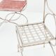 Maison Jansen rare set of 12 steel brass pink velvet chairs 1960