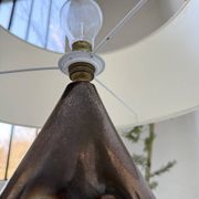 1950s ceramic table lamp, free form