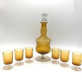Carafe with 6 glasses, France, 1960s