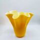 1970S Stunning Jacketed Fazzoletto Vase in Murano Glass. Made in Italy